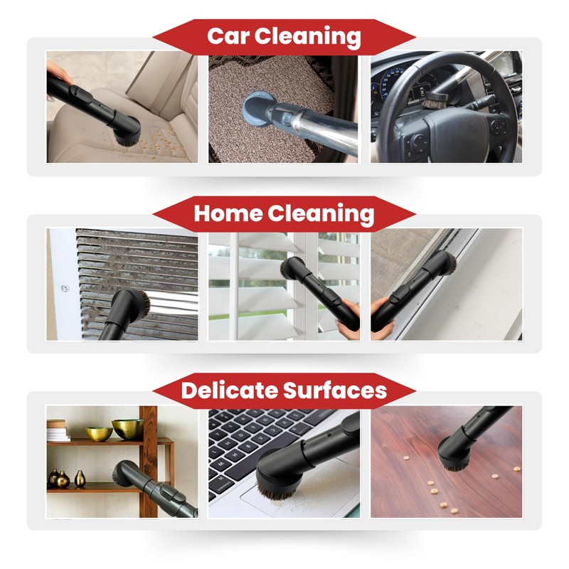 For Miele 2Pack Round Horsehair Dust Brush Vacuum Attachments Accessories