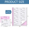 suituts 800 Pcs Tardy Books, 2 Part Carbonless Tardy Slip