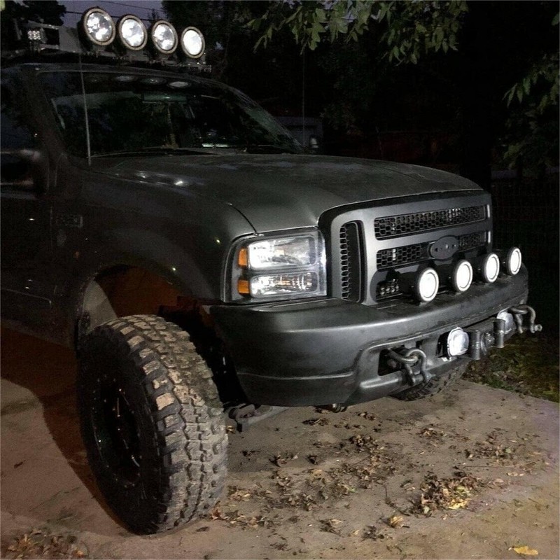 HECASA Front Grille Compatible with 2005-2007 Ford F250 F350 F450