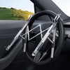 Angle Adjustable Car Steering Wheel Laptop Holder,Foldable Laptop Stand for