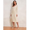 kayamiya Women's Wrap V Neck Sweater Dress Casual Long Sleeve