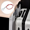 MECCANIXITY 304 Stainless Steel Lanyard Cable 20cmx3mm, Red Vinyl Coated