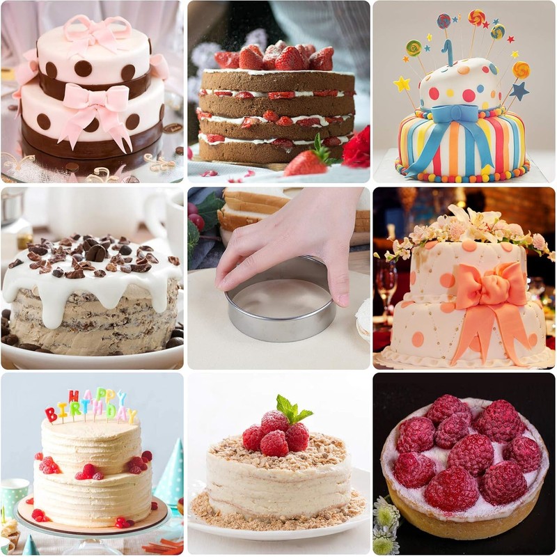 Cookie Cutters Set 11Pcs Bistcuit Cookie Cutters Circle Pastry Cutters