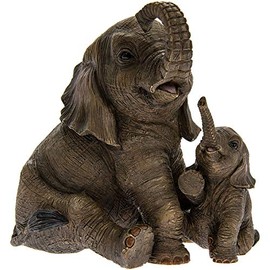 Elephant With Calf Figurine By Lesser & Pavey