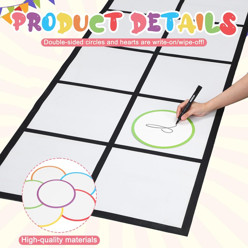 Drydiet Elkonin Box Floor Mat Activity Set Include 1 Mat