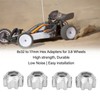 4pcs 8x32 to 17mm Hex Adapters for 8x32 3.8in Wheels