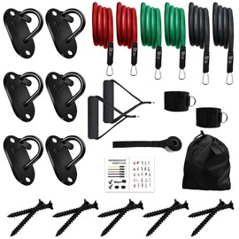 Wall Mount Workout Anchors, Resistance Bands Wall Anchors, Home Gym Exercise Anchors, Wall Mount Anchors for Body Weight Straps, Strength Training, Physical Therap, Yoga, Exercise