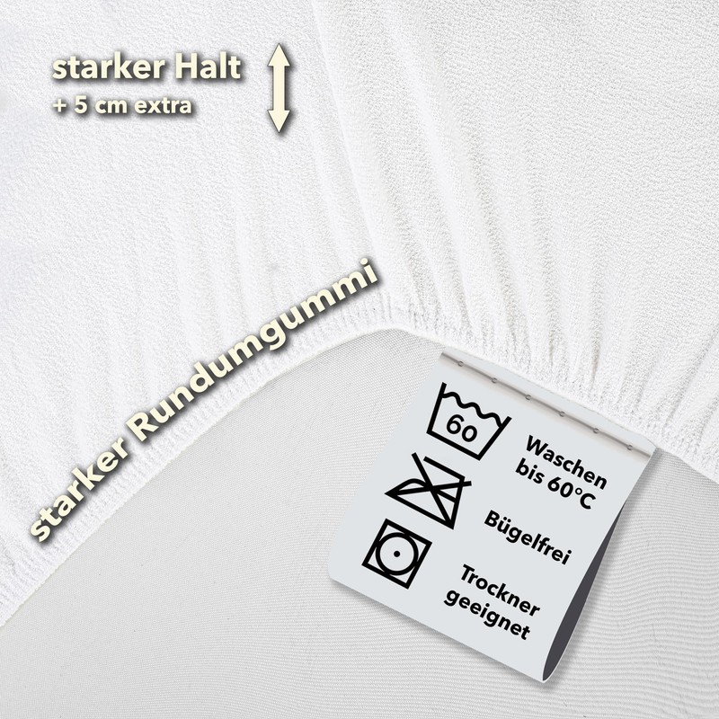 STUDIO Basic Terry Fitted Sheet 140 x 200 cm, Cotton