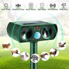 2PACK Ultrasonic Animal Repellent Outdoor Solar Animal Repeller with Motion