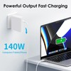 140W MacBook Pro Charger, USB C Power Adapter Compatible with