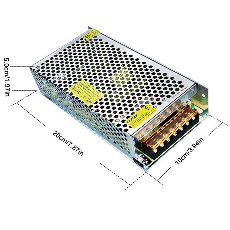 JOYLIT 12V 20A Power Supply Adapter 240W, AC 110V 220V