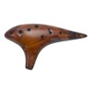 Premium 12-Hole Ocarina Flute Made From Ceramic In Alto C