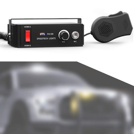 PA 100 Watt Public Address System with Handheld PA Microphone and Dual Horn PA System