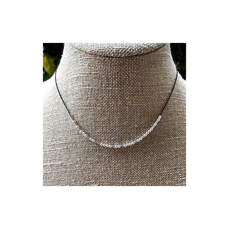 Morse Code 'MARINE GIRLFRIEND' Marine Corps Necklace