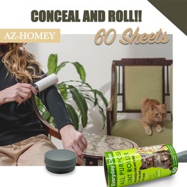 Lint Roller Diversion Safe Money Lint Rollers for Pet Hair, Sticky, Remover for Couch, Clothes Furniture and Carpet. Dog Hair Remover Cat Hair, Animal Fur - Secret Hidden Jewelry Storage Home Security