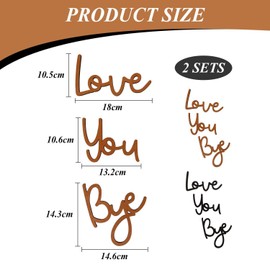 2 Sets of Wooden Letter Decorations, Creative Wooden Crafts, Home Decorations, Romantic Decorations
