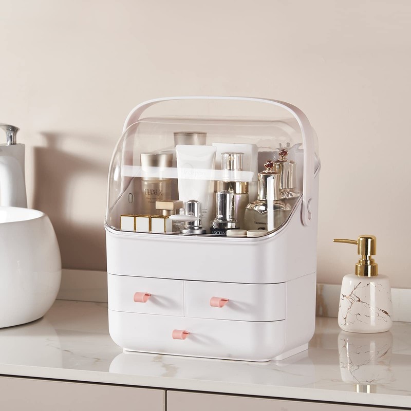 Large Makeup Organizer w Drawers Beauty Organizer Makeup Box Holder
