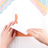 9 PCS/Set Metal Acrylic Paper Tearing Ruler Irregular Edges with