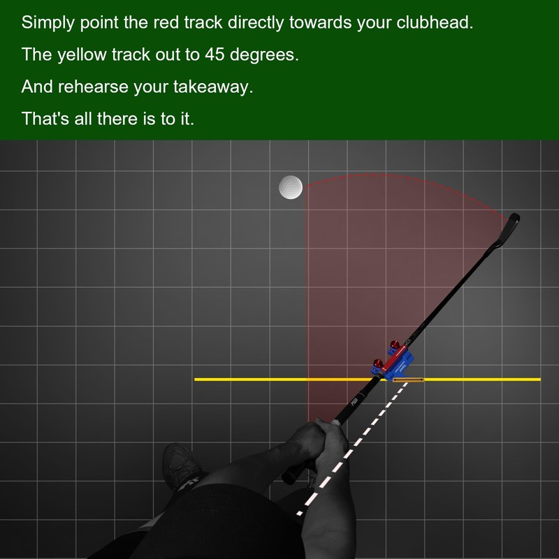 Vzpeun Golf Swing Trainer Aid- Golf GripTraining Direction Guides, Golf