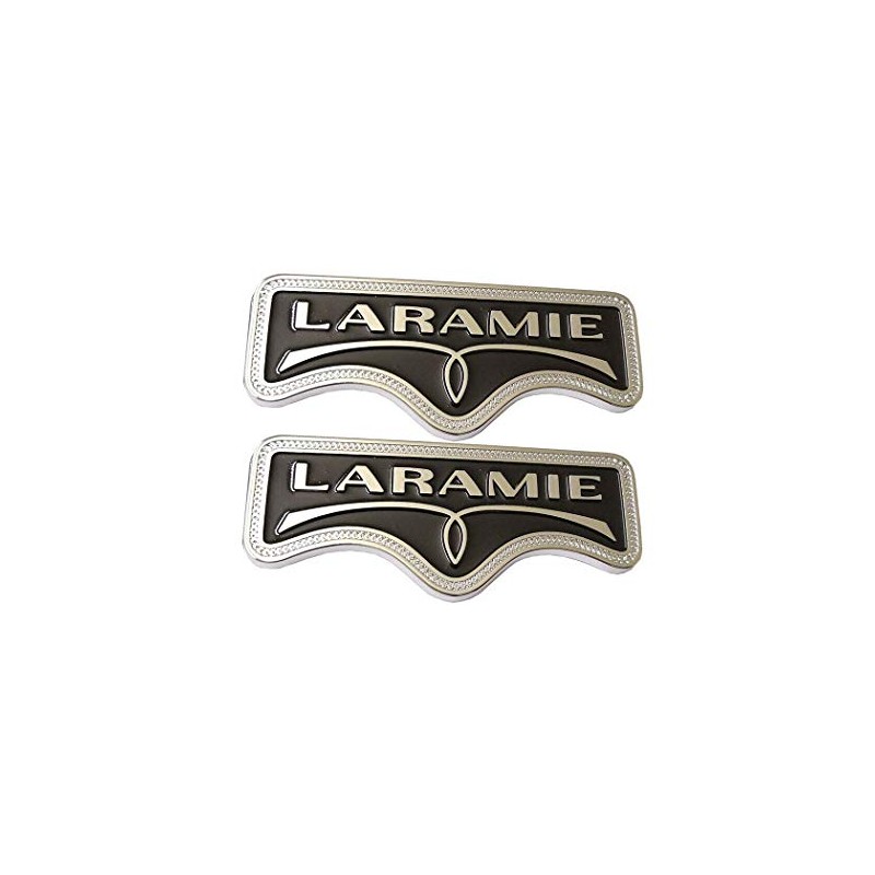 2 Pack LARAMIE Emblem Badge Sticker Tailgate Compatible For Ram