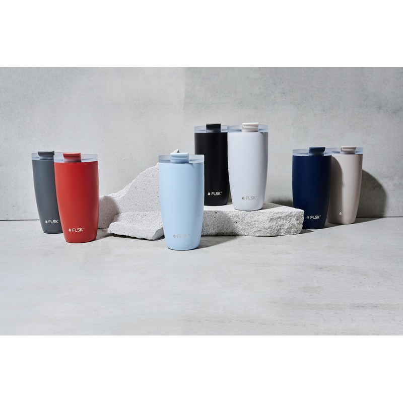 FLSK CUP Stainless Steel Reusable Cup for Travel (350 ml,