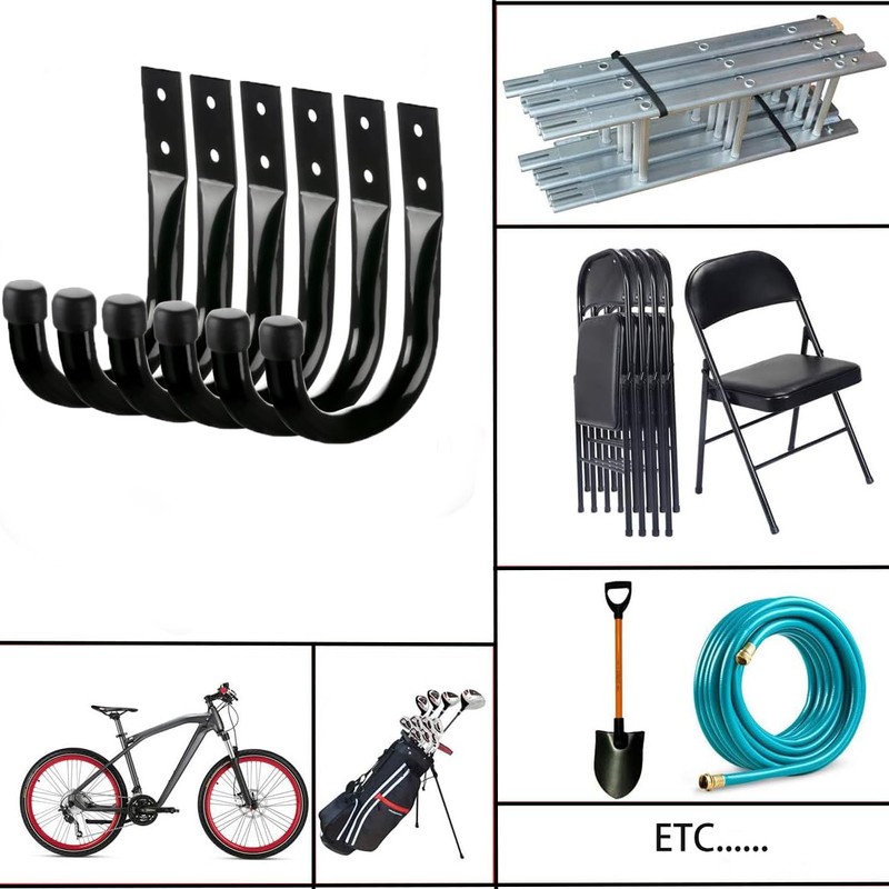 Floatdream 6 Pieces Heavy Duty Garage Hooks, Utility Hooks for