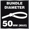 Dekton 100PC Cable Tie Set - 4.8MM X 200MM White