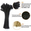 100% Human Hair Dreadlock Extensions for Men/Women, 0.6cm Thickness 12