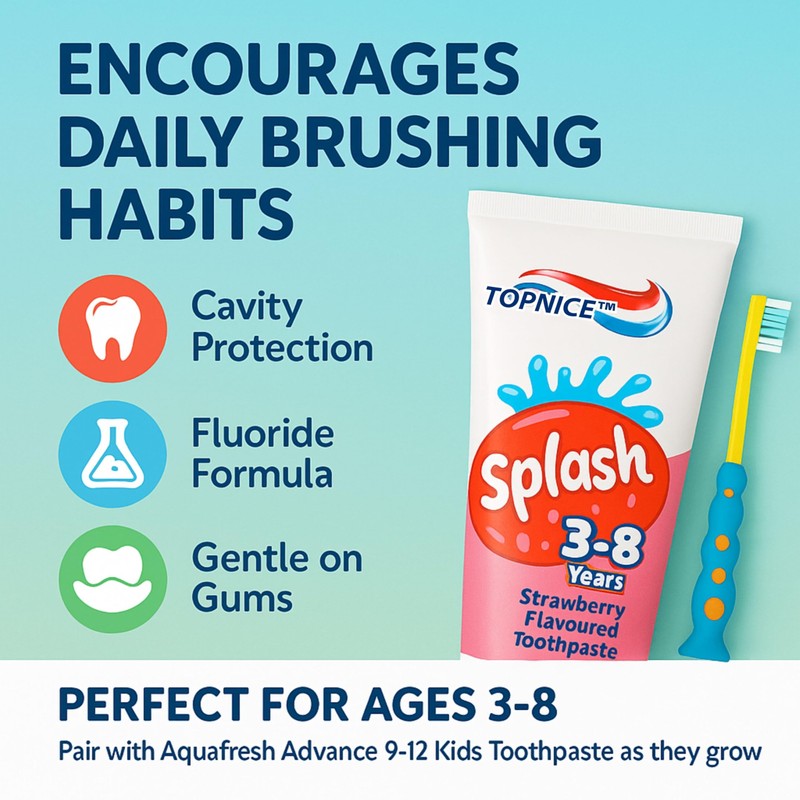 Kids Toothpaste Multi Pack Bundle - 4 x Splash Toothpaste