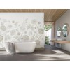 Jacobean Rose Trail Neutral Wall Mural, MUR353M