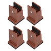 4pcs Adjustable Furniture Risers with Screw Clamp Rubber Bed Couch