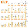 HELIFOUNER 420 Pieces M2 M3 M4 Male Female Hex Brass