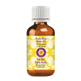 Deve Herbes Pure Rice Bran Oil (Oryza Sativa) Non-Sticky | Non-Greasy | for Skin, Hair, Massage & DIY Use | 100ml
