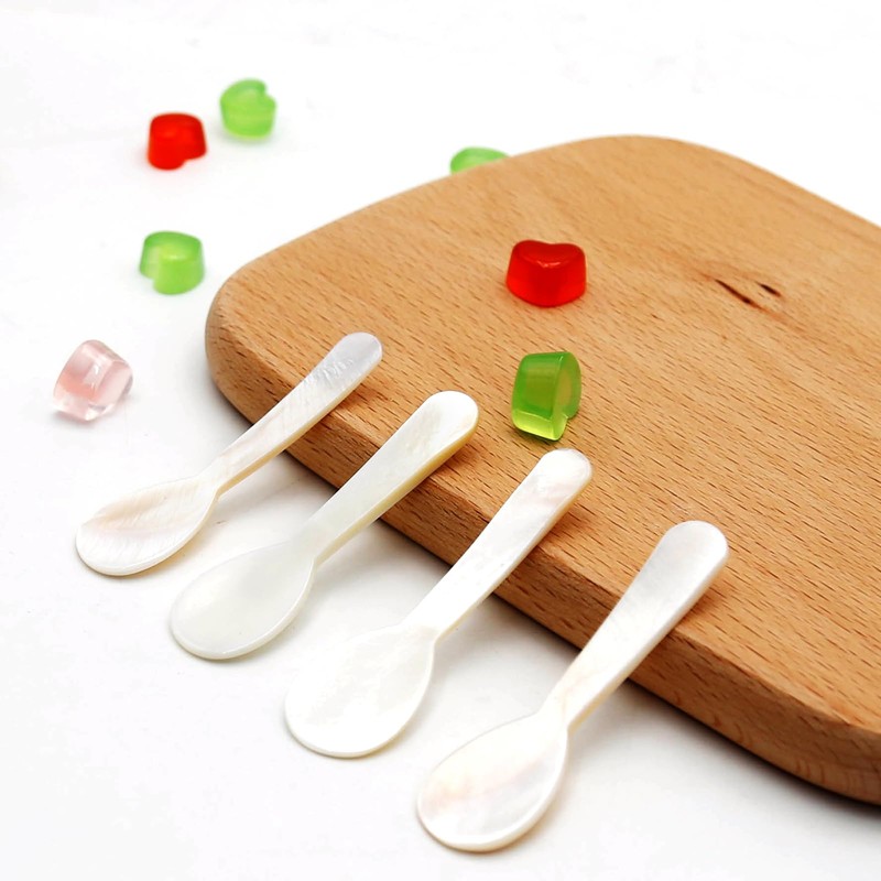 ZUDKSUY Caviar Spoons 20Pcs Mother of Pearl Spoons- Shell Spoon