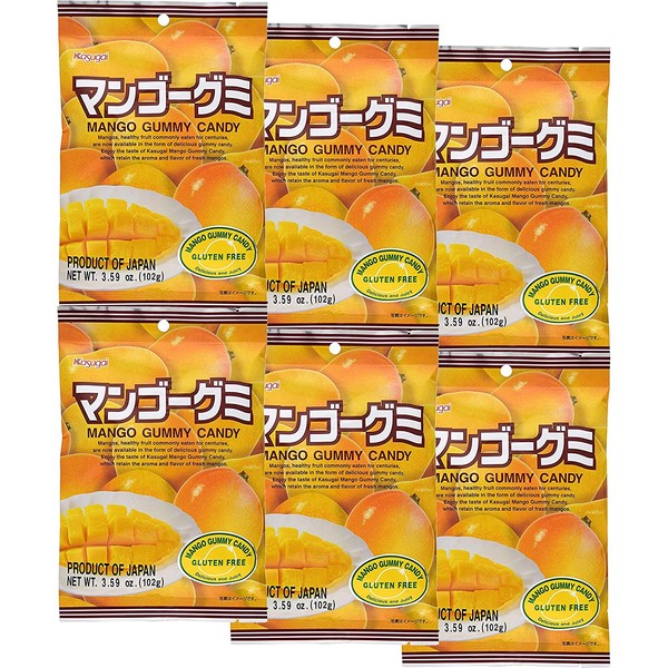 Gummy Candy (Mango) -3.59oz (Pack of 6)
