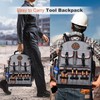 Tool Bag Backpack - Heavy Duty Tool Backpack Water-resistant HVAC