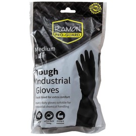 Ramon Pro-Guard Heavy Duty Rubber Gloves Medium - 1x10