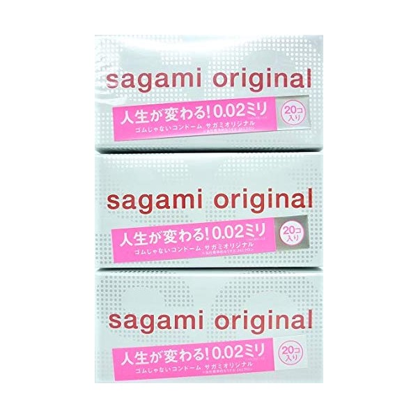 [Set of 3] Sagami Original 0.02mm 20 x 3