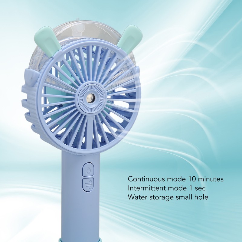 Handheld Fan Automatic Spraying USB Charging Humanized Grille Design Low