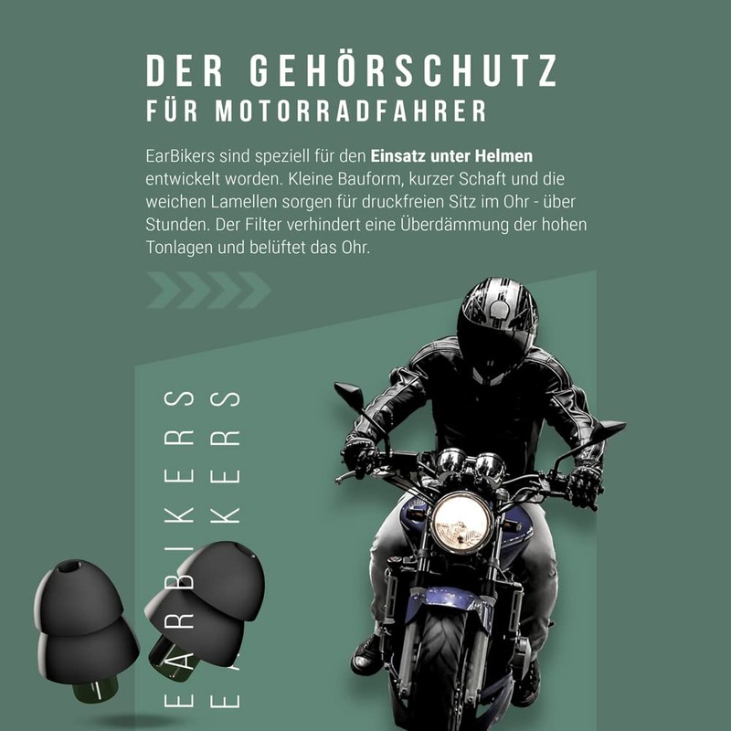 SonicShop EarBikers Motorcycle Racing Touring Ear Plugs Reusable Touring Plugs