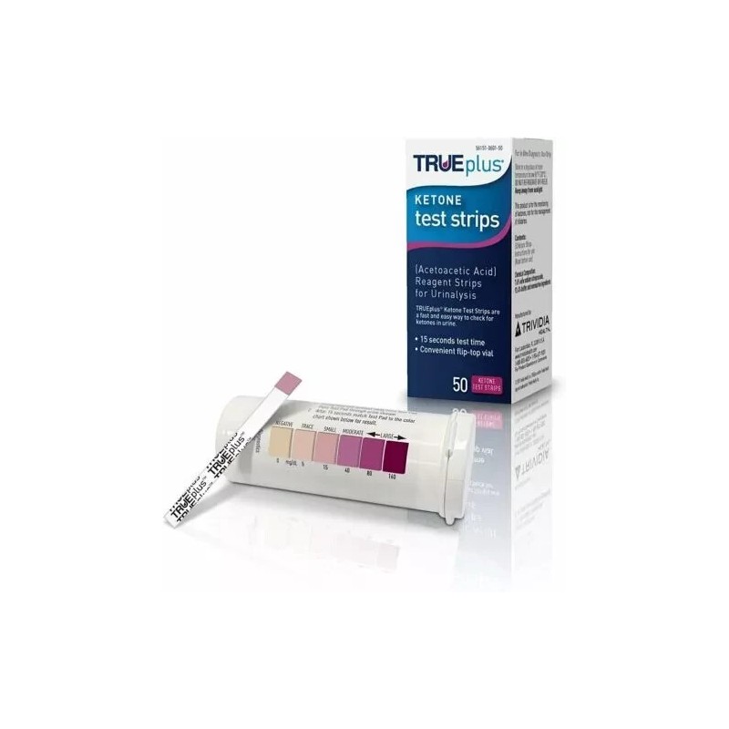 True Plus Ketone Test Strips 100 Count 2 Box Lot