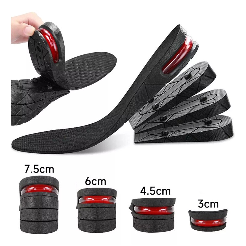 Lostrain Plantillas De Aumento De Altura Unisex 3cm-7.5 Cm 4