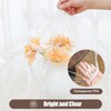 Transparent Round Tablecloth Weatherproof Garden Tablecloth Round with Elastic Band,