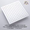 RODDEX Square Rain Shower Head, High Pressure Rainfall Showerhead, Large