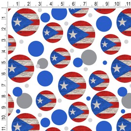 GRAPHICS & MORE Rustic Distressed Puerto Rico Flag Wood Look Gift Wrap Wrapping Paper Roll