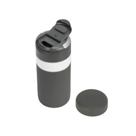 W&P Porter Drink Through Lid for Insulated Water Bottles, Leak-Proof, Carrying Handle, BPA Free, Charcoal