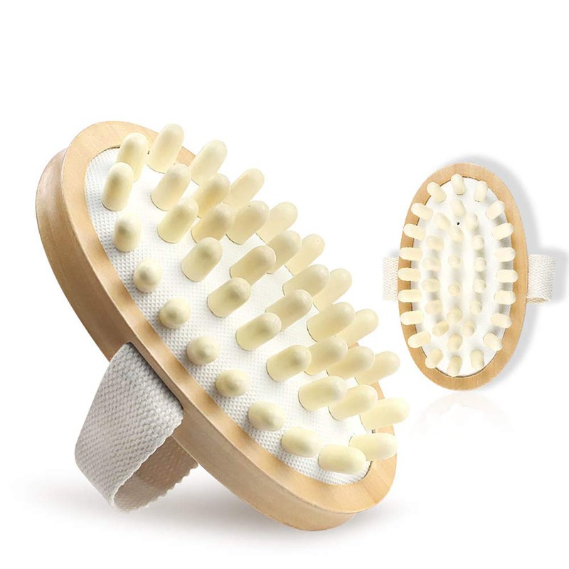 Natural Wooden Massage Body Brush for Cellulite and Improve Lymphatic