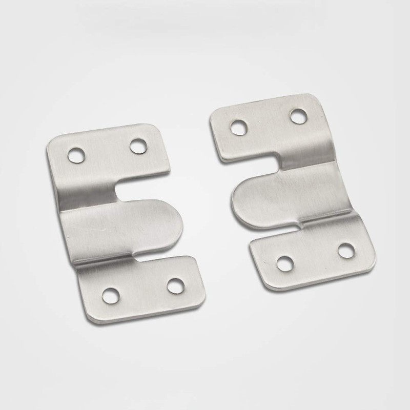 Furniture Flush Mount Bracket- Headboard Wall mount Hardware- Large Picture