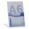 DIN A6 advertising stand / L-stand in portrait format /