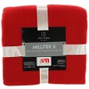 Euromat Polar Fleece Blanket, Cuddly Blanket, Sofa Blanket with Stitched